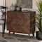 Baxton Studio Hartman Mid-Century Walnut Brown Finished Wood 3-Drawer Storage Chest 193-11720-ZORO - alternate 1